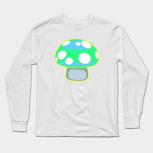 Green Mushroom Long Sleeve T-Shirt